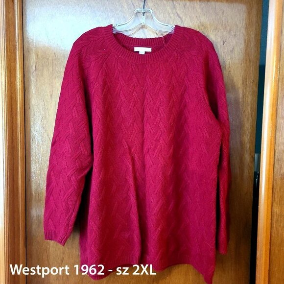Westport 1962 - Cozy Red Sweater - Picture 3 of 3